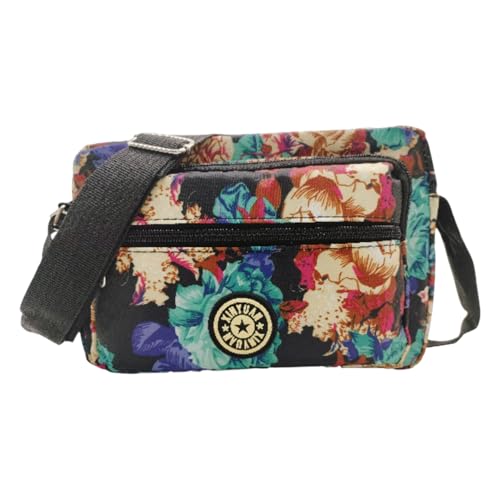 Image of MOMISY Women Mobile Messenger cellphone Bag Ladies Nylon Shoulder Cross Body Long Strap for College, Outing, Travelling, Work