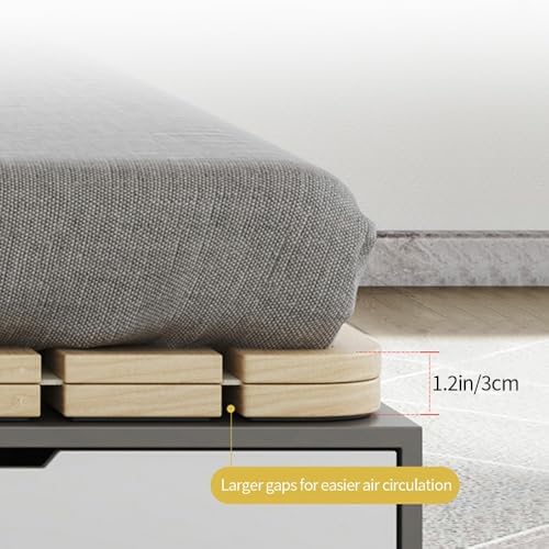 Mat Solid Wood Bed Boards Breathable Plate Foldable Plate Futon Frame FoldingFolding Floor Slatted Frame,Folding Wood Futon Frame Foldable Queen Bed Frame Tatami Roll-Type Slatted Pallet Flo