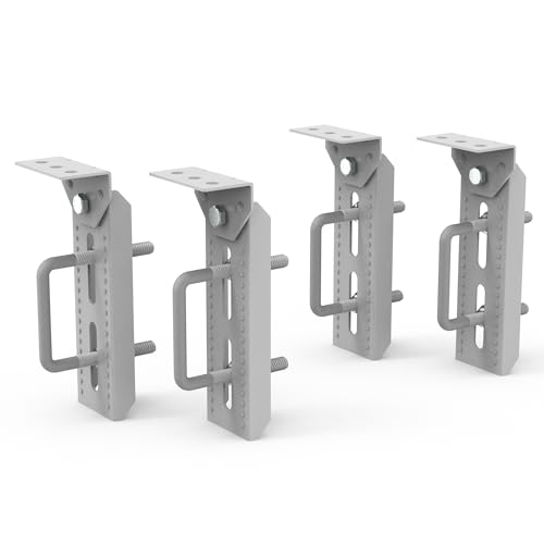 WINSBULL 8 Hot-Dipped Galvanized Boat Trailer Bunk Brackets Fits 3 x 3 2 x 3 1-1/2 x 3 Trailer Crossmembers Boat Trailer Parts Accessories Pack of 4