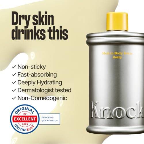 Image of Knock Melt-In Body Toner Zesty, Milky Body Moisturizer with Ceramide