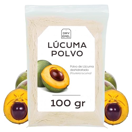 Lucuma en Polvo 100 g - Lucuma Deshidratada - Fruta en Polvo - Sin Azúcar Añadido, Sin Conservantes, Sin Gluten