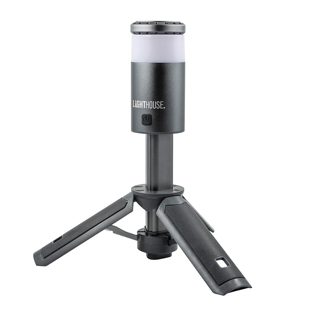 Lighthouse Silver Torches Multifunction Tripod Light - Floodlight, Inspection Lamp, Work Light, Camping Lantern & Torch - 1000 Lumens, Extendable To 1150Mm, Usb-C Lead Included,