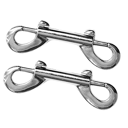 90/100/115mm Double Ended Bolt Snaps Hook Zinc Alloy Double Trigger Clips Key Holder Boat Hardware -2pcs (Length:90mm)