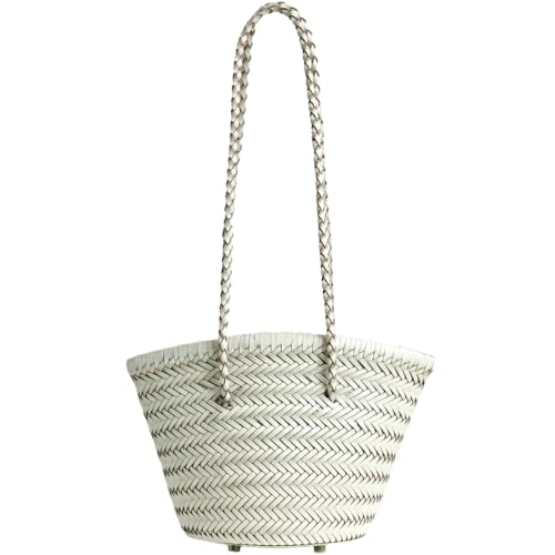 Image of Woven Tote Bag For Women, Fashion Crossbody Shoulder Bag, Casual Top-handle Handbags, and Travel Purses Phone Bag
