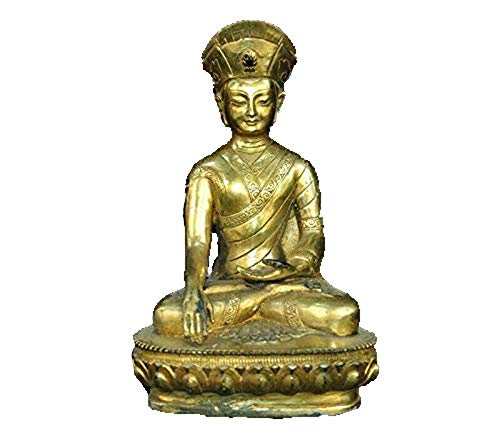 Statue Bouddha Tsongkhapa en bronze doré pour harmoniser l'esprit et l'esprit