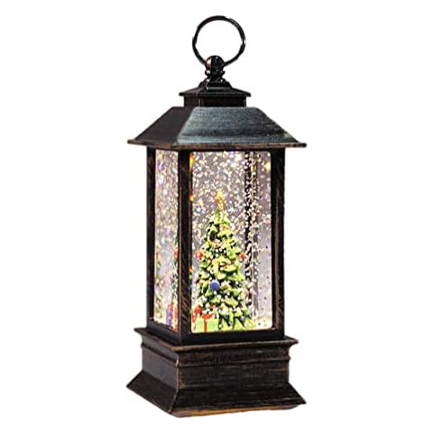 VILLCASE Weihnachten Schneebälle Nacht Licht Weihnachten Baum Wirbelnde Glitter LED Beleuchtete Wasser Laterne Schnee Öl Lampe Cover