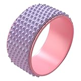 Huehkir Ruola Yoga,Ruota Yoga Per Stretching Della Schiena | Stretching Pilates per Palestra Casa Esercizi Esterni Sport - Esercizio Equilibrio Flessibilità per Principianti e Appassionati