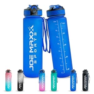 Joe Maxx Sports Athletica Trinkflasche 1000ml Blau