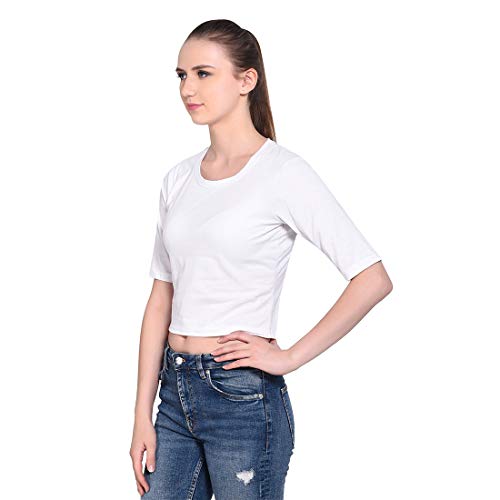 Image of Geum Women's Cotton Round Neck Half Sleeve Top