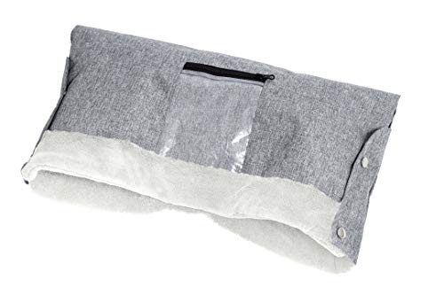 Altabebe AL2802P-76 handwarmer met telefoonzakje, lichtgrijs-whitewash, grijs 150 g