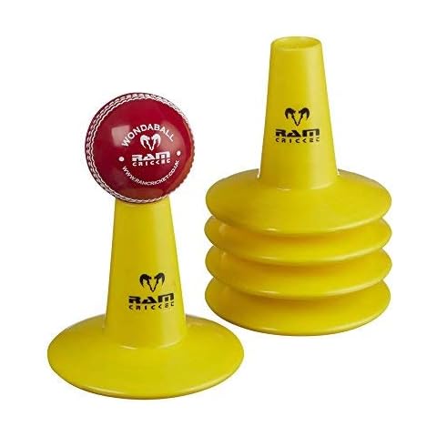 Ram Cricket Batting Tees - 5 Pack - Yellow Cover