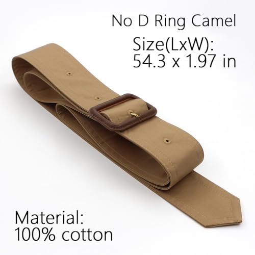 Women Trench Coat Belt Replacement With Buckle Metal D Ring Decoration Wide Waistband Belt2