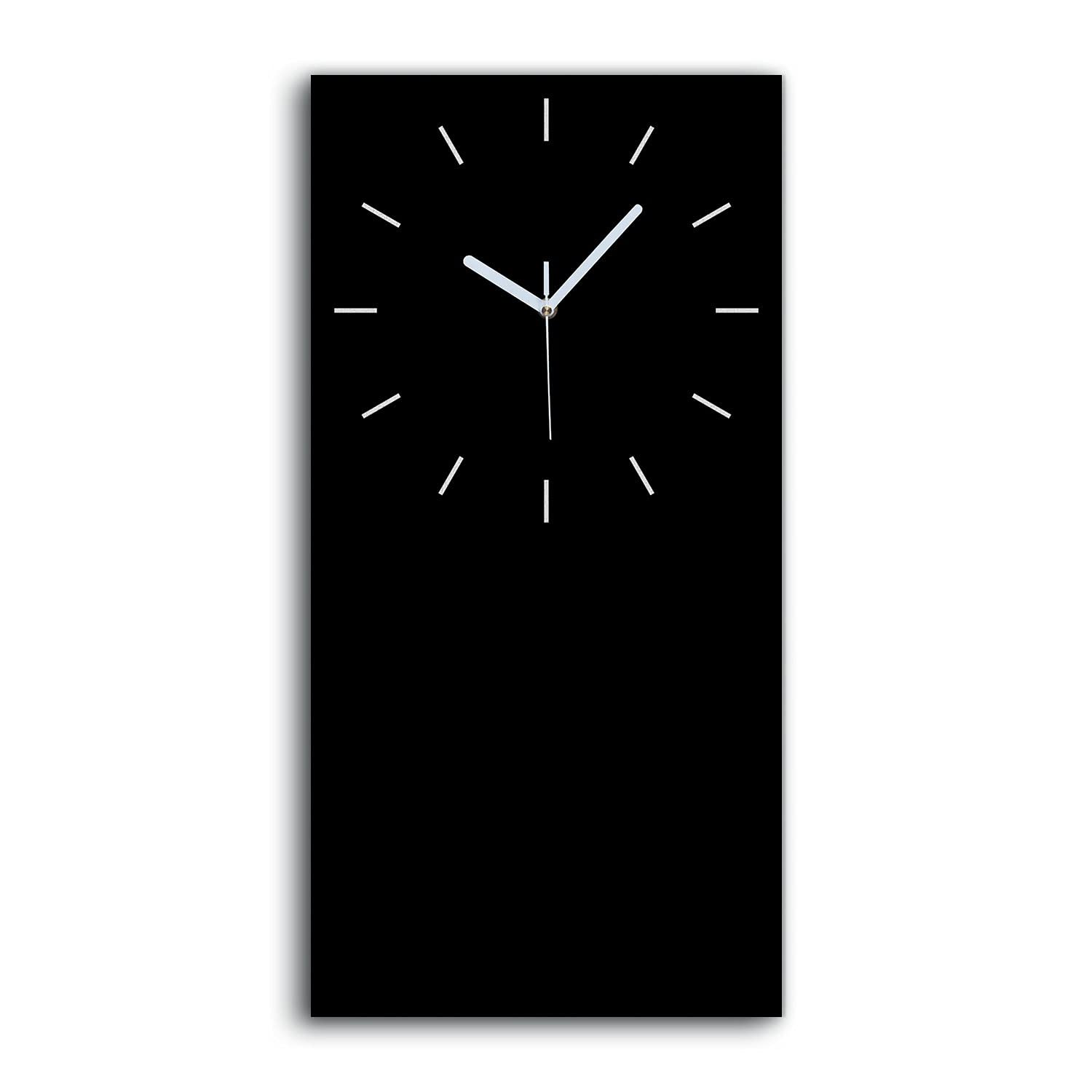 Horloge sur toile 30x60cm de style moderne et silencieuse