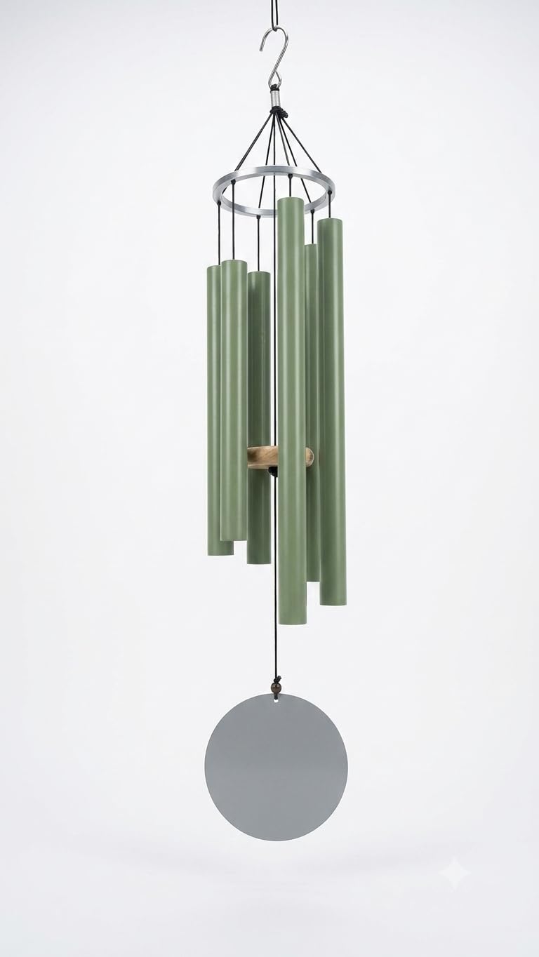 Nature's Melody Amazing Grace Wind-Chime Soothing Sound Wind Chimer Tuned Tubes Aluminum for Decorative Item with Sweet Sound (28 inches)-image-26