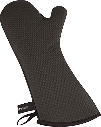San Jamar Ultigrip Oven Mitt with Heat and Cold Protection for Cooking, Bakeries, Kitchens, And Restaurants, Neoprene, 17 Inches, Black, 1 Count - Thumbnail 5