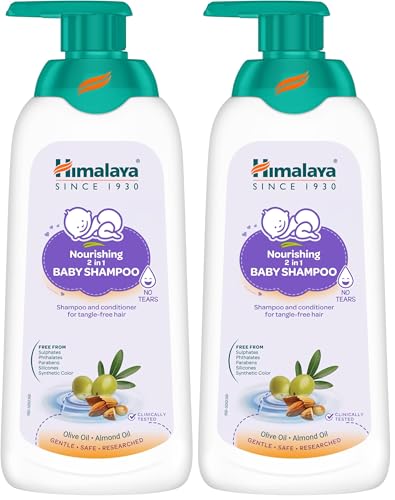 Image of Himalaya Nourishing 2in1 Baby Shampoo 400ml | Shampoo&Conditioner for tanglefree hair (Pack of 2)