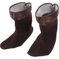 CALLARON 1 Pair Boot Warm Liner Fleece Rain Boots Socks Hunter Boot Socks Boot Cuffs Socks Plush Warm Boot Socks Winter Shoes Detachable Warm Lining for Women Men 10.22 x 6.68 inch