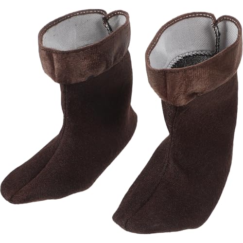 1 Pair Boot Warm Liner Fleece Rain Boots Socks Hunter Boot Socks Boot Cuffs Socks Plush Warm Boot Socks Winter Shoes Detachable Warm Lining for Women Men 10.22 x 6.68 inch