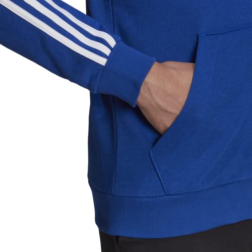 Image of adidas mens Essentials French Terry 3-stripes Full-zip Hoodie