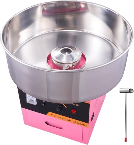 Cotton Candy Machine for Home/Commercial Temperature Adjustment Cotton Candy Machine DIY Sugar Floss Machine TRADO Cotton Candy for Home Party Carnival