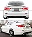 JDM VIP RS Style Painted Glossy Black Trunk Lid Spoiler Wing Compatible for 2014-2024 Infiniti Q50 Q50S RS