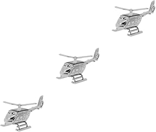 ibasenice 3Pcs Carro Aromaterapia Metal Helicóptero Difusor Carro Fragrância Carro Helicóptero Cair Ambientador Carro Metal Helicóptero Modelo Carro Estátuas Carro Helicóptero Liga Elétrica