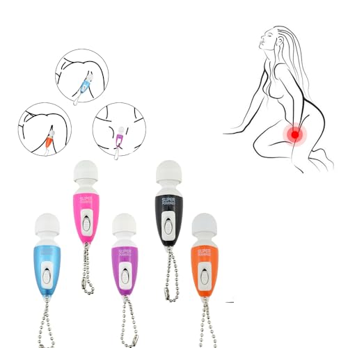 Mini Wand Vibrator Powerful G Spot Clit Vibrator Massager Sex Toys for Women Couple Quiet & Small Female Clitoris Vibrators Stimulation Dildo Small Cordless Hand-held Massager Wand (Orange)