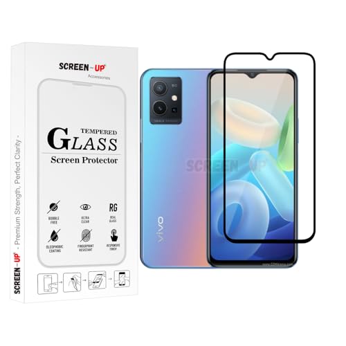 Image of ScreenUp Tempered Glass For vivo Y55s (India) - Ultra Clear, 9H Scratch Resistant, Full Coverage, Easy Install Screen Protector