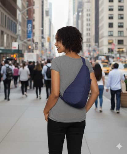 Image of AmeriBag Healthy Back Bag 15 inch Nylon Ergonomic Crossbody Sling | Ergonomic