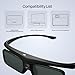 AWOL VISION DLP Link 3D Glasses, Rechargeable Active Shutter Eyewear Compatible with AWOL VISION LTV-3000 Pro and LTV-3500 Pro, Vanish TV & Other DLP-Link 3D projectors (2 Packs)