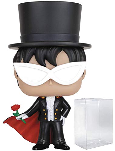 Funko Pop! Anime: Sailor Moon - Tuxedo Mask Vinyl Figure (Bundled with Pop BOX PROTECTOR CASE)