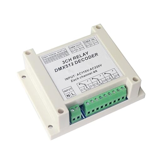 Relé DMX512 para luces y tiras LED en salones de eventos y escenarios AC220V