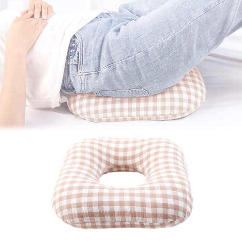 Image of Anti-Bedsore Cushion, Donut Pillows, Pressure Ulcer Cushions, Pillow Tailbone Pain Relief Mat, Soft Pad of Bed Sores for Seniors,Pregnant,Hemorrhoids,Post-Surgery (Beige, Large)