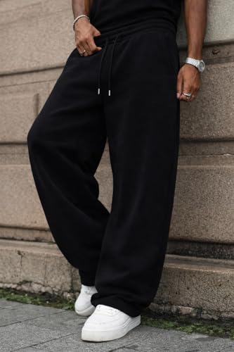 Image of Rockwell Men's Baggy Sweatpants | Cotton Terry Relaxed Fit Joggers for Men | Oversized Streetwear Track Pants | Casual Gym & Everyday Wear| 018