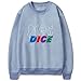 Charous KPOP Shinee Album Dice Pullover, Felpe Unisex Utilizzate per Il Supporto Shinee Onew Music Fans Gift,Blu,m