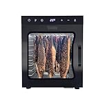 Stainless Steel Biltong Box Food Dehydrator and Drying Cabinet – Large 10 Trays, 5 Hanging Rods, with 20-90°C Temperature Control – Perfect for Drying Biltong, Meat, Vegetable & Fruit
