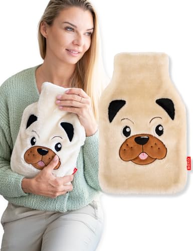 soxo Bouillotte Eau Chaude Cadeau Pour Bebe Peluche Bouillote Anti Colique Enfant Bouillotes Chien 2