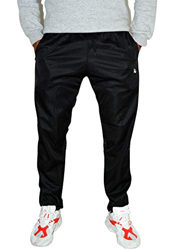 KIT 2 Calças Esportiva KS Masculina Agasalho Cós de Elástico Bolsos Laterais KIT-2-0375 Cor:PRETO;Ta