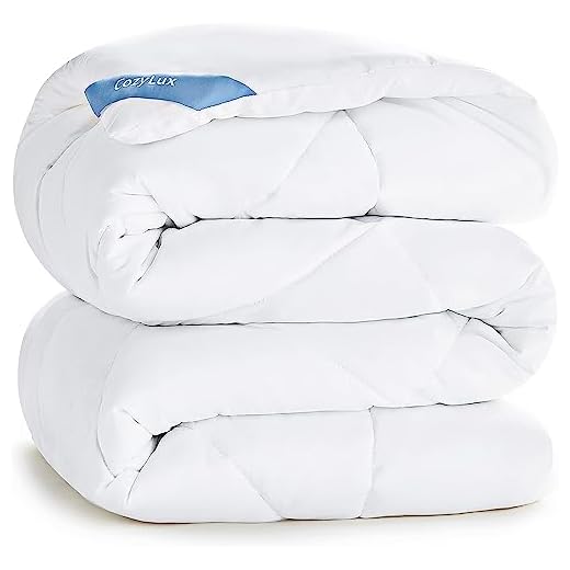 CozyLux Ganzjahresdecke 200x200cm Mikrofaser weich atmungsaktiv hypoallergen