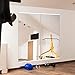 Delma Home Gym Mirror,48''x24''x2PCS White,Large Full Body Tempered Glass Frameless, Wall-Mounted for Gym, Yoga, Garage, Bedroom, Bathroom