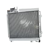bmw e21 323i exhaust Radiateur en aluminium 5 rangées compatible avec BMW E21 320/323i ; Alpina C1/E21 M20 MT (1979-1982, 1980, 1981)
