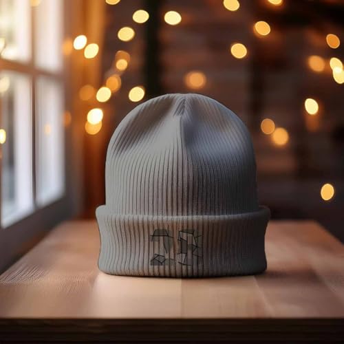 Bonnet cuffed heather grey numéro 28 au style urbain unique