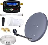 HB Digital Mini Sat Anlage 1 Teilnehmer 40cm Schüssel für FULL HDTV 3D geeignet