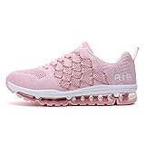 sotirsvs Herren Damen Sportschuhe Laufschuhe Straßenlaufschuhe Sneaker mit Luftpolster Turnschuhe Atmungsaktiv Leichte Schuhe Pink 39 EU