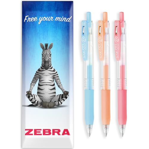 Zebra Sarasa Clip encre gel anti bavure pour gauchers et étudiants