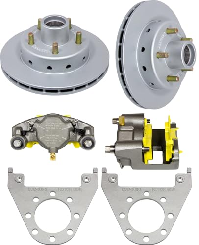 DEEMAXX Disc Brake Conversion Kit for 3.5K Axle 5-4.50" Bolt Circle Dacromet Coating 1-Axle