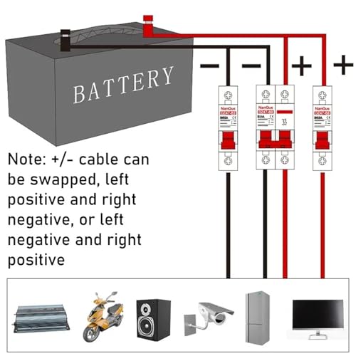 Disjoncteur 125A 2P compatible 12V à 110V pour courant continu