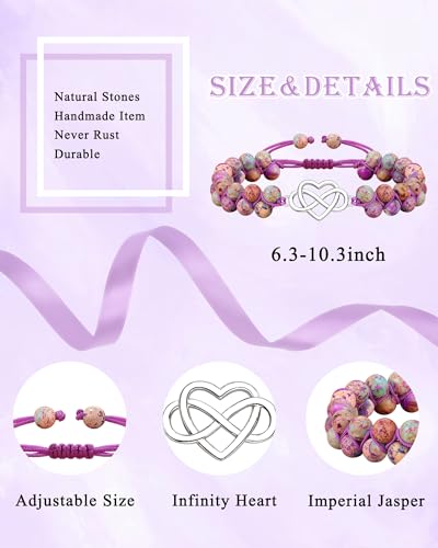 Infinity Heart Eternity Love Adjustable Bracelet Back to School Graduation Birthday Gifts4