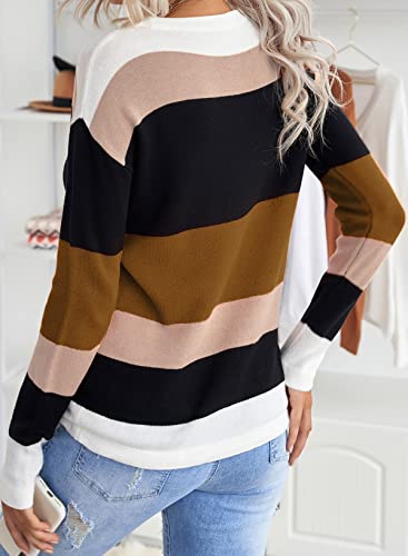 2024 Trendy Women's Round Neck Striped Fall/Winter Sweater