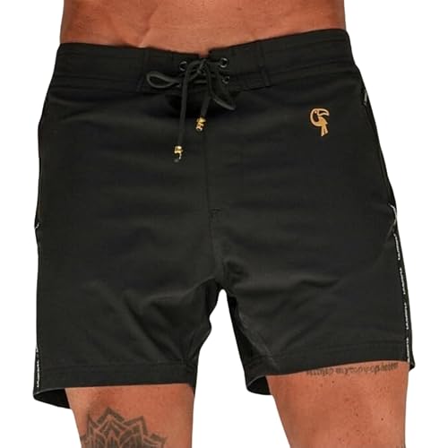 Tucann Mens Trunks 5 Compression Liner Quick Dry Zipper Pocket Chlorine Resistan 4 Way Stretch Solid Swim Shorts for Men